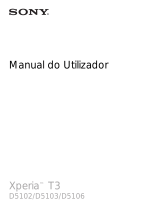 Sony Xperia T3 Manual do usuário