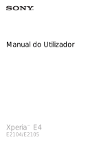 Sony Xperia E4 Manual do usuário
