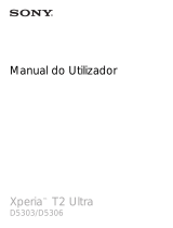 Sony Xperia T2 Ultra Manual do usuário