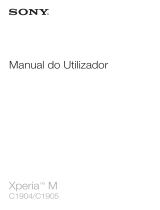 Sony Xperia M Manual do usuário