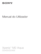 Sony Xperia M2 Aqua Manual do usuário