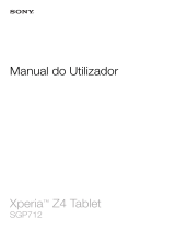 Sony Xperia Z4 Tablet Manual do usuário