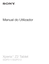 Sony Xperia Z2 Tablet Manual do usuário
