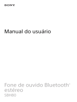 Sony SBH80 Manual do usuário