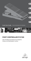 Behringer Foot Controller FCV100 Guia rápido
