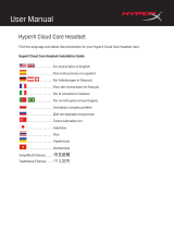HyperX Cloud Core Headset Manual do usuário