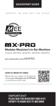 Mee Audio MX PRO Modular Musician’s In-Ear Monitors Manual do usuário