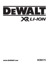 DeWalt DCM575 Manual do usuário