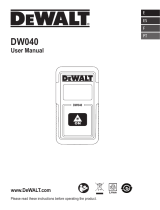 DeWalt DW040HD Manual do usuário