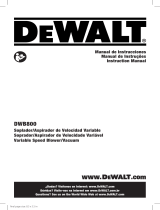 DeWalt DWB800 Manual do usuário