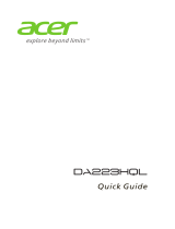 Acer HLZDA223HQL Manual do usuário