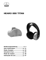 AKG HEARO 888 TITAN Manual do proprietário