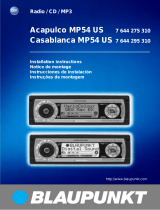 Blaupunkt Casablanca MP54 US Manual do proprietário