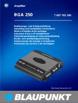 Blaupunkt BGA 250 Manual do proprietário