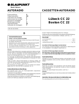 Blaupunkt LBECK CC22 Manual do proprietário