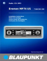 Blaupunkt BREMEN MP74 US Manual do proprietário