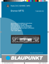 Blaupunkt BREMEN MP76 US Manual do proprietário