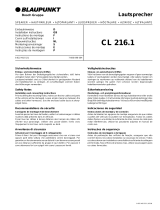 Blaupunkt CL 216.1 Manual do proprietário