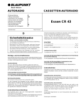 Blaupunkt ESSEN CR 43 Manual do proprietário