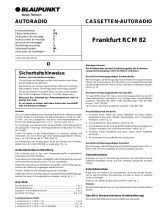 Blaupunkt FRANKFURT RCM82 Manual do proprietário