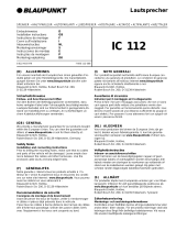 Blaupunkt IC 112 Manual do proprietário