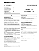 Blaupunkt SEVILLA RD 104 Manual do proprietário