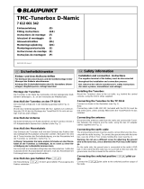 Blaupunkt TMC-TUNERBOX D-NAMIC Manual do proprietário