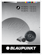 Blaupunkt VELOCITY VPC662 PRO Manual do proprietário