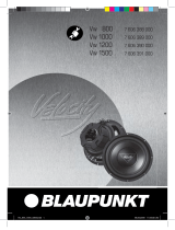 Blaupunkt VELOCITY VW 800 Manual do proprietário