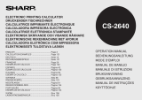 Sharp CS-2640 Manual do proprietário