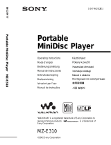 Sony MZ-E310 Manual do usuário