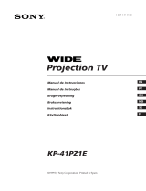 Sony KP-41PZ1E Manual do proprietário