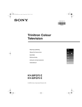 Sony KV-28FQ75E Manual do proprietário