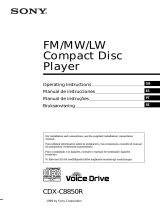 Sony CDX-C8850R Manual do proprietário