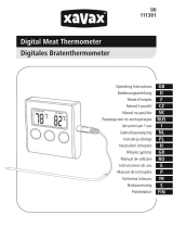 Xavax Digital Meat Thermometer Manual do usuário