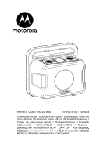 Motorola Sonic Maxx 810 Bluetooth Party Speaker Manual do usuário