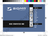 Sigma BIKE COMPUTER 400 Manual do usuário
