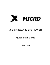 X-Micro XMP3G-F1G Guia rápido