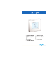 Hager TX 450 Manual do usuário