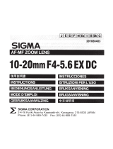 Sigma 1 0-20mm F4-5.6 EX DC Instructions Manual