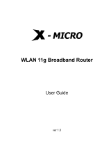 X-Micro XWL-11GRAR Manual do usuário