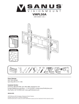Sanus VisionMount VMPl50A Manual do usuário