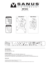 Sanus Systems VisionMount MF202 Manual do usuário