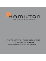 Hamilton Automatic and Quartz Chronograph Manual do usuário