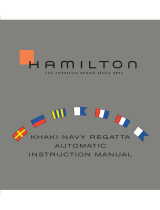 Hamilton Khaki Navy Regatta Automatic Manual do usuário