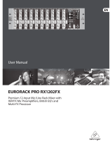 Behringer EURORACK PRO RX1202FX Manual do usuário
