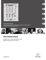 Behringer Pro Mixer DX626 Guia rápido