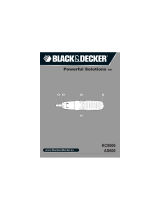 BLACK&DECKER Batterie Stabschrauber A7073, 19 teilig Manual do usuário