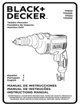 Black & Decker TP550 Manual do usuário