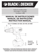 Black and Decker GC1200 Manual do usuário
